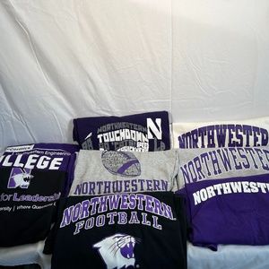 9-Pack of Northwestern T-Shirts; XL